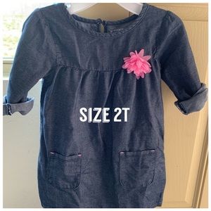 Toddler denim dress